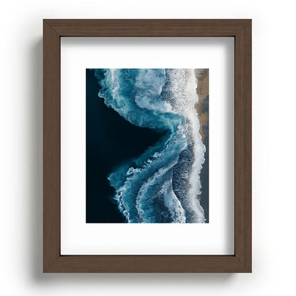Aerial Ocean Waves - Coastal Wall Art Photography Framed Art Print Gallery Image 64