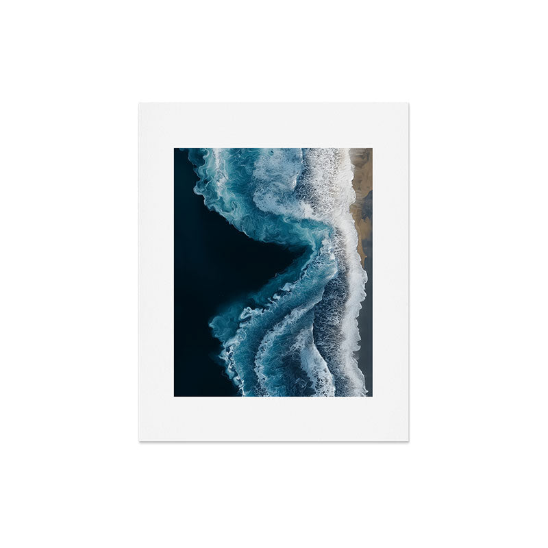 Aerial Ocean Waves - Coastal Wall Art Photography Art Print Gallery Image 4