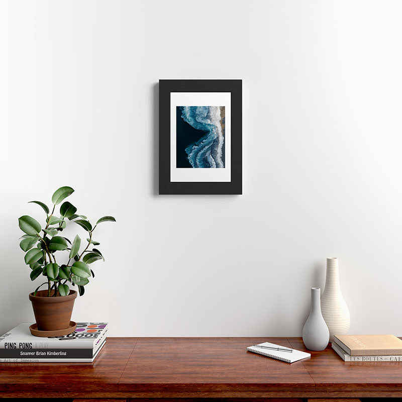 Aerial Ocean Waves - Coastal Wall Art Photography Framed Art Print Gallery Image 31