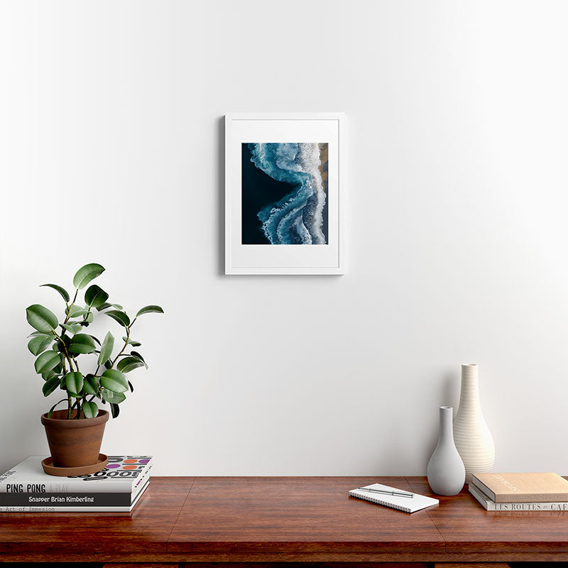 Aerial Ocean Waves - Coastal Wall Art Photography Framed Art Print Gallery Image 24