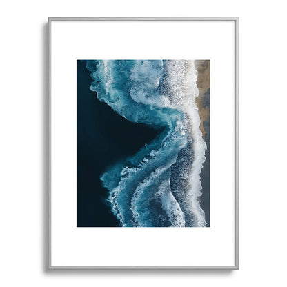 Aerial Ocean Waves - Coastal Wall Art Photography Framed Art Print Gallery Image 99
