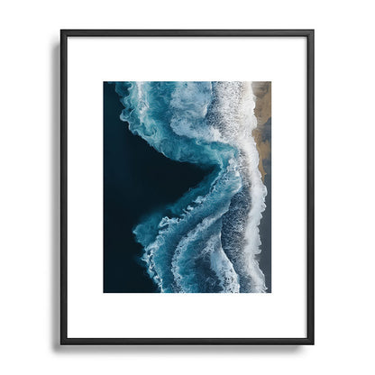Aerial Ocean Waves - Coastal Wall Art Photography Framed Art Print Gallery Image 82