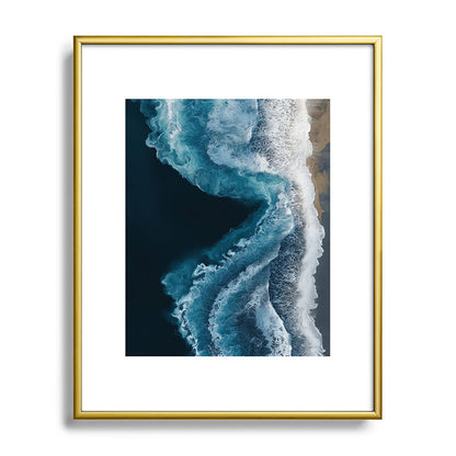 Aerial Ocean Waves - Coastal Wall Art Photography Framed Art Print Gallery Image 88