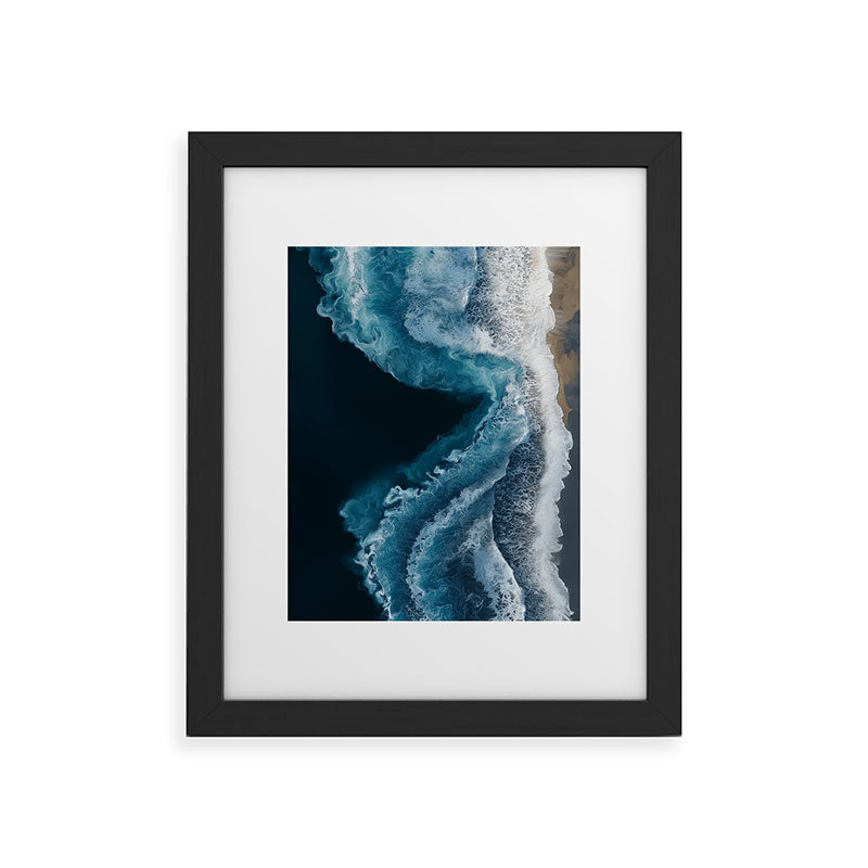 Aerial Ocean Waves - Coastal Wall Art Photography Framed Art Print Gallery Image 33