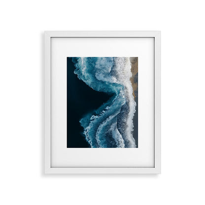 Aerial Ocean Waves - Coastal Wall Art Photography Framed Art Print Gallery Image 25