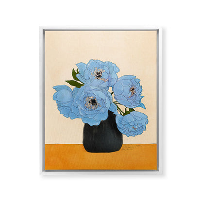 Bouquet Gift Blue Framed Canvas Print Gallery Image 21