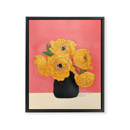 Bouquet Gift Sunny Framed Canvas Print Gallery Image 6
