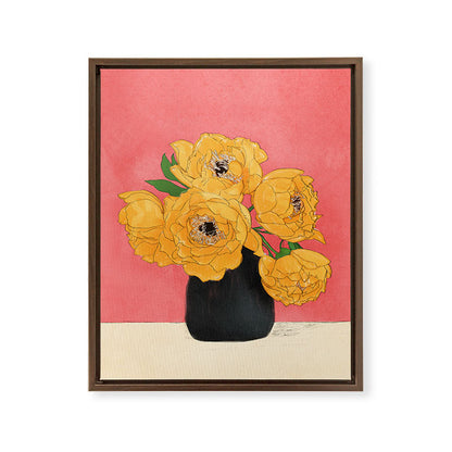 Bouquet Gift Sunny Framed Canvas Print Gallery Image 10