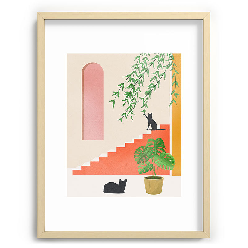 Cat Space II Framed Art Print Gallery Image 72