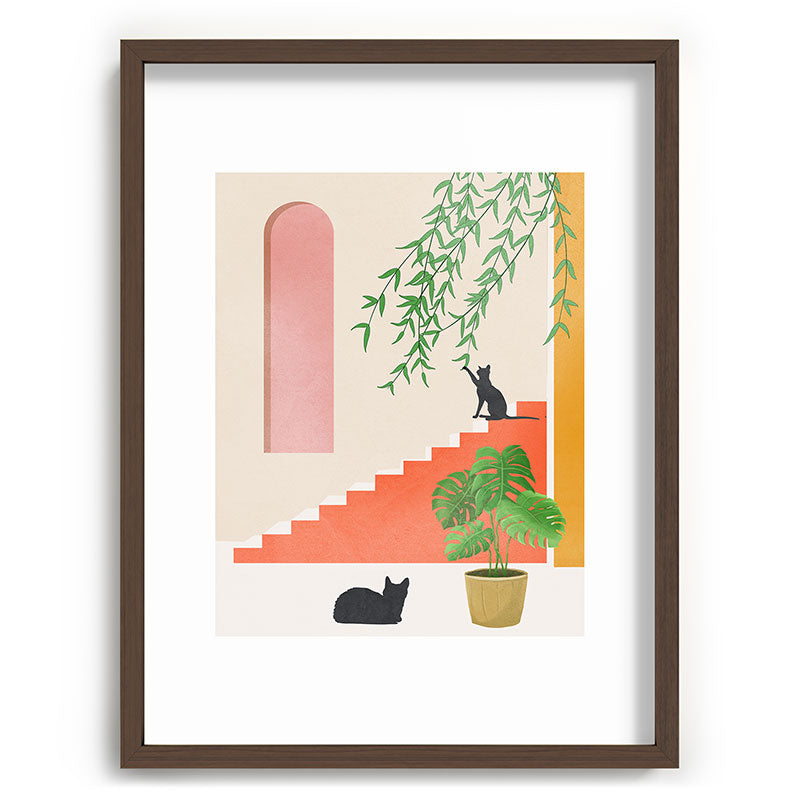 Cat Space II Framed Art Print Gallery Image 66