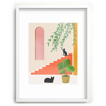 Cat Space II Framed Art Print Gallery Image 78