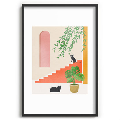 Cat Space II Framed Art Print Gallery Image 62