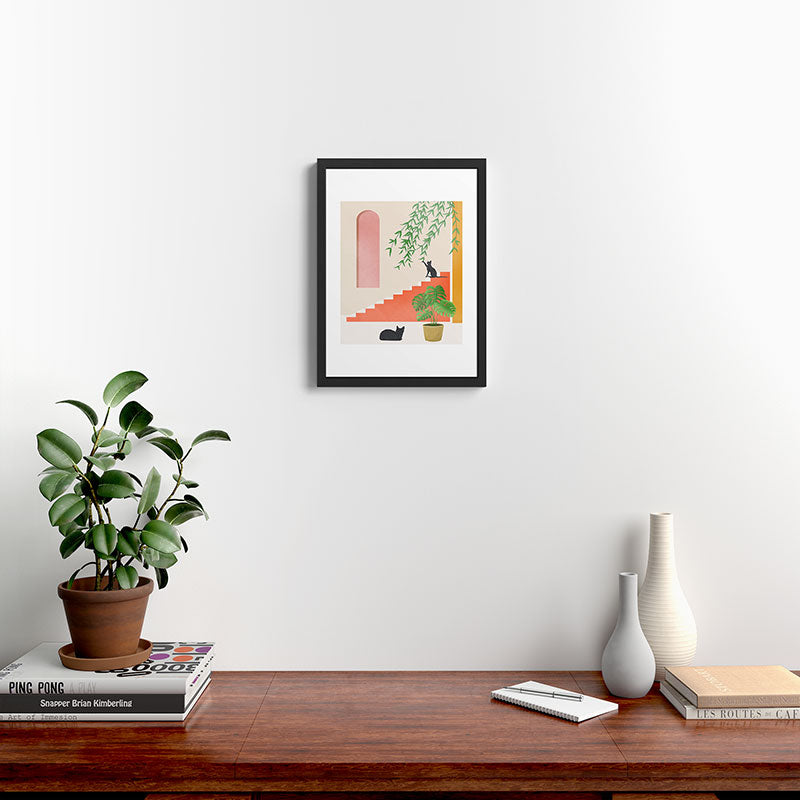 Cat Space II Framed Art Print Gallery Image 3