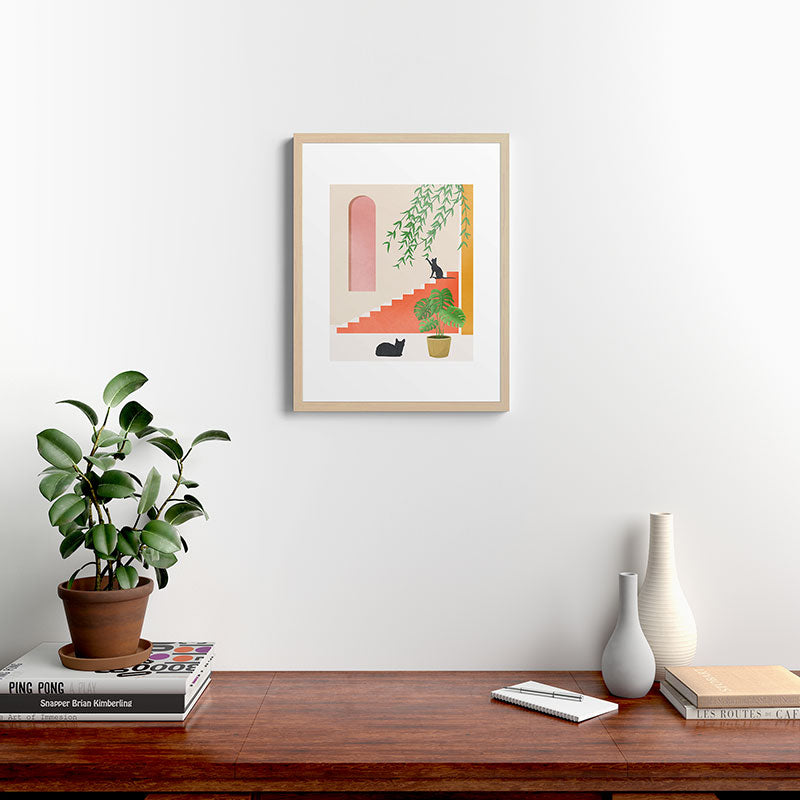 Cat Space II Framed Art Print Gallery Image 19