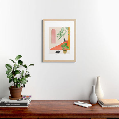 Cat Space II Framed Art Print Gallery Image 47