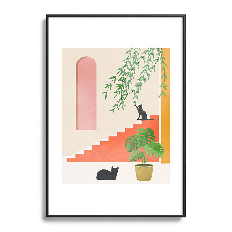 Cat Space II Framed Art Print Gallery Image 83