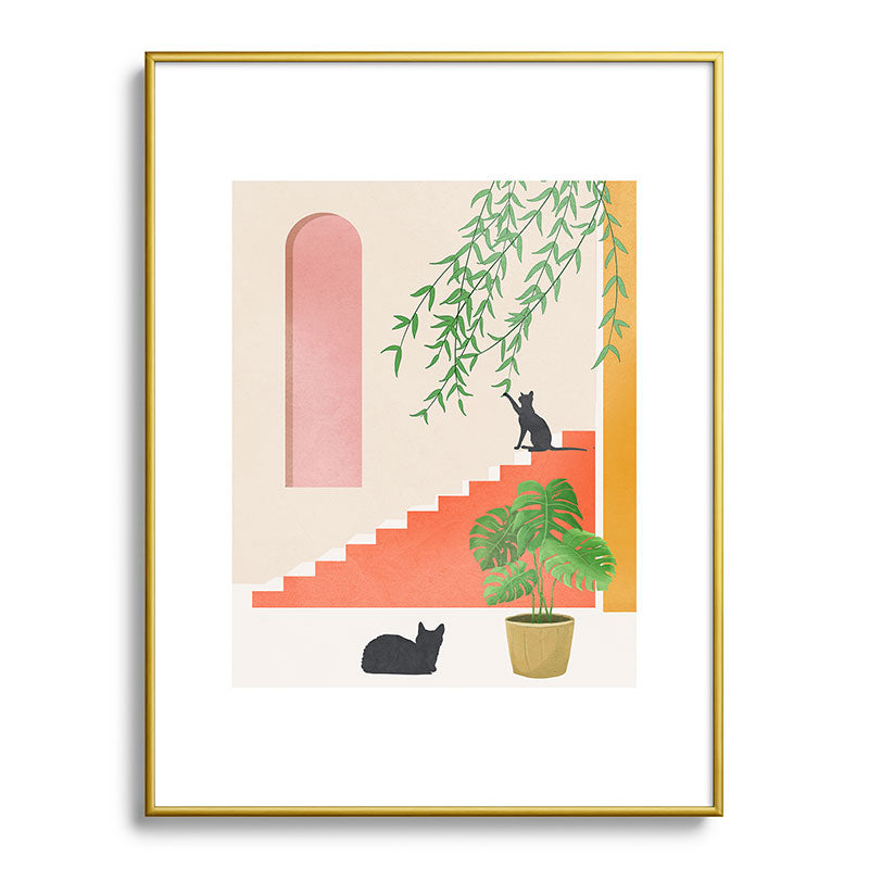 Cat Space II Framed Art Print Gallery Image 91