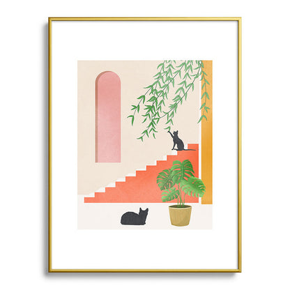 Cat Space II Framed Art Print Gallery Image 92