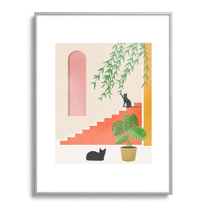 Cat Space II Framed Art Print Gallery Image 99
