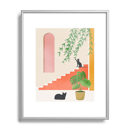 Cat Space II Framed Art Print Gallery Image 95