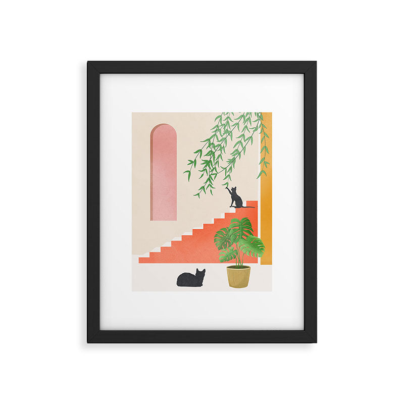 Cat Space II Framed Art Print Gallery Image 2