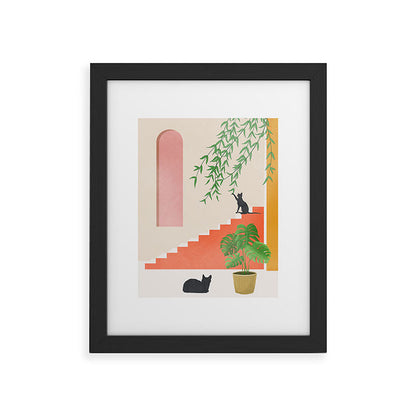 Cat Space II Framed Art Print Gallery Image 32