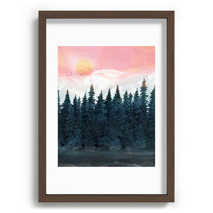 Forest Under the Sunset Framed Art Print Gallery Image 89