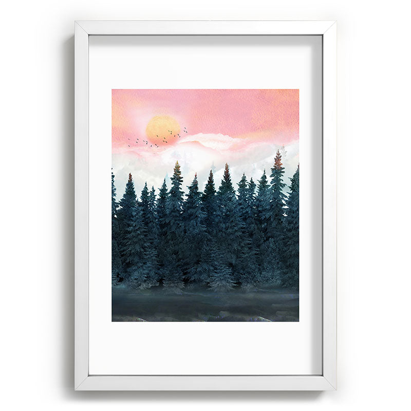 Forest Under the Sunset Framed Art Print Gallery Image 105