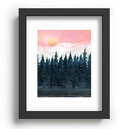 Forest Under the Sunset Framed Art Print Gallery Image 80