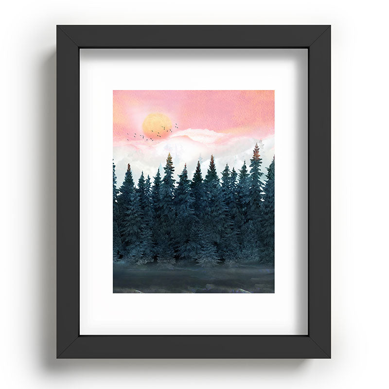 Forest Under the Sunset Framed Art Print Gallery Image 78