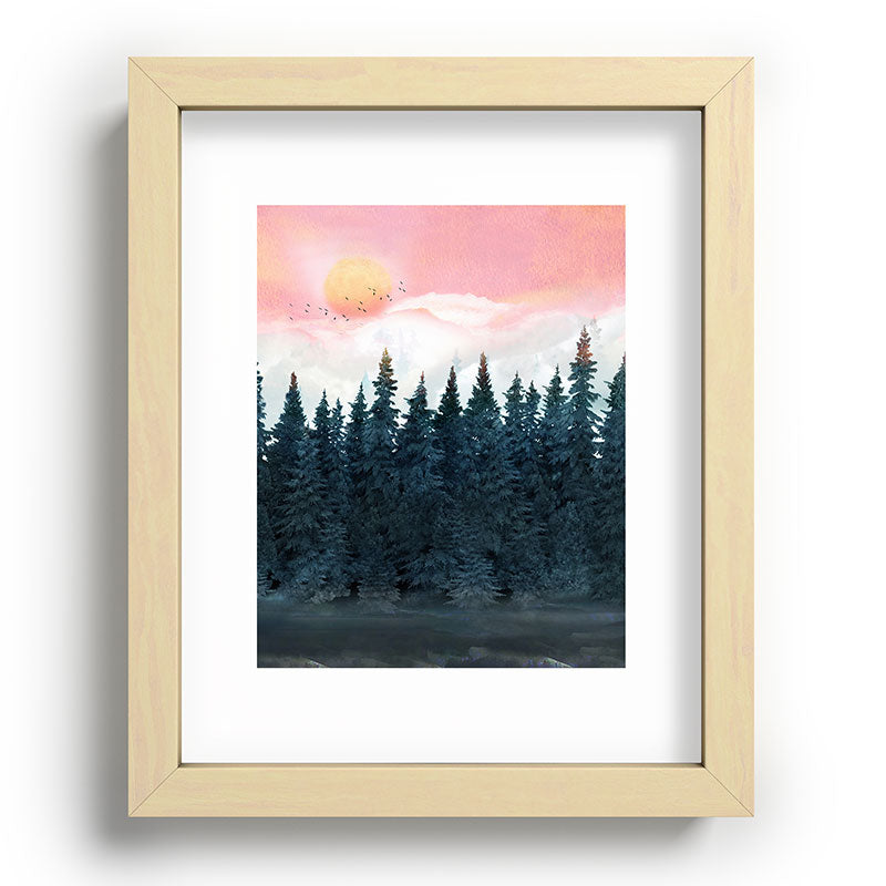 Forest Under the Sunset Framed Art Print Gallery Image 96