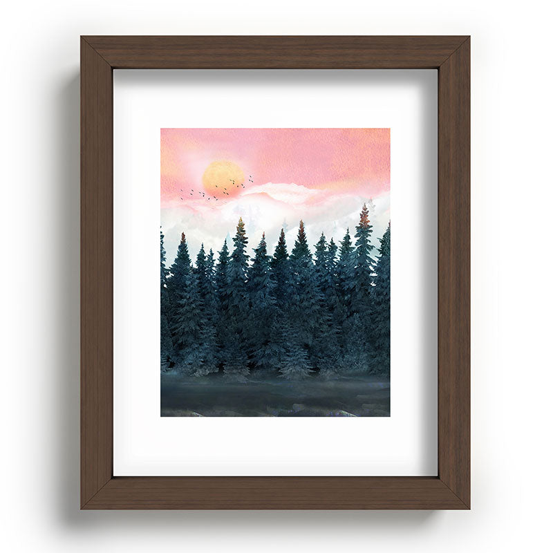 Forest Under the Sunset Framed Art Print Gallery Image 86