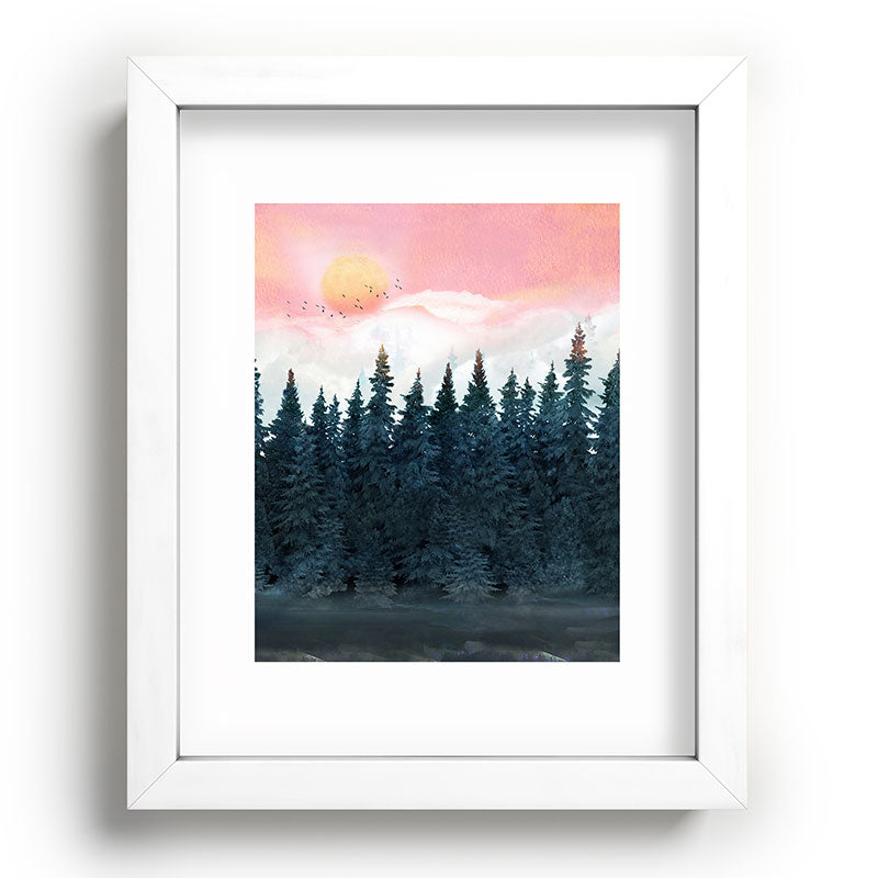 Forest Under the Sunset Framed Art Print Gallery Image 103
