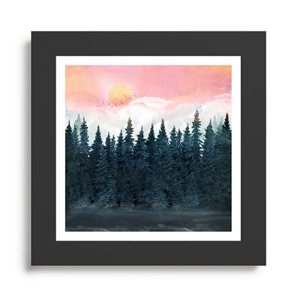Forest Under the Sunset Framed Art Print Gallery Image 46