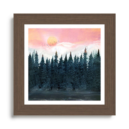 Forest Under the Sunset Framed Art Print Gallery Image 57