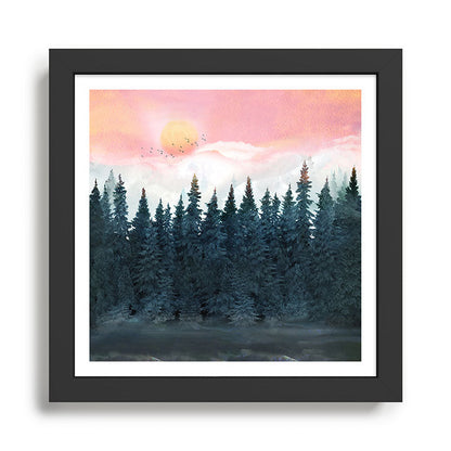 Forest Under the Sunset Framed Art Print Gallery Image 2