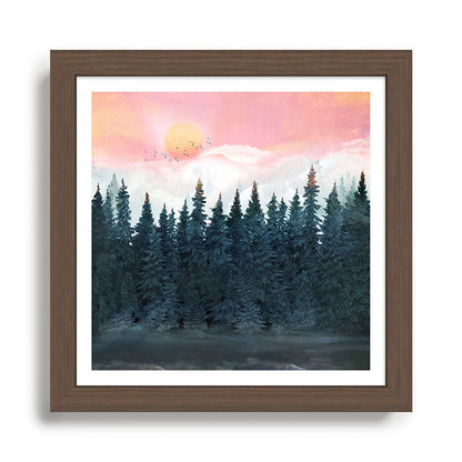 Forest Under the Sunset Framed Art Print Gallery Image 13