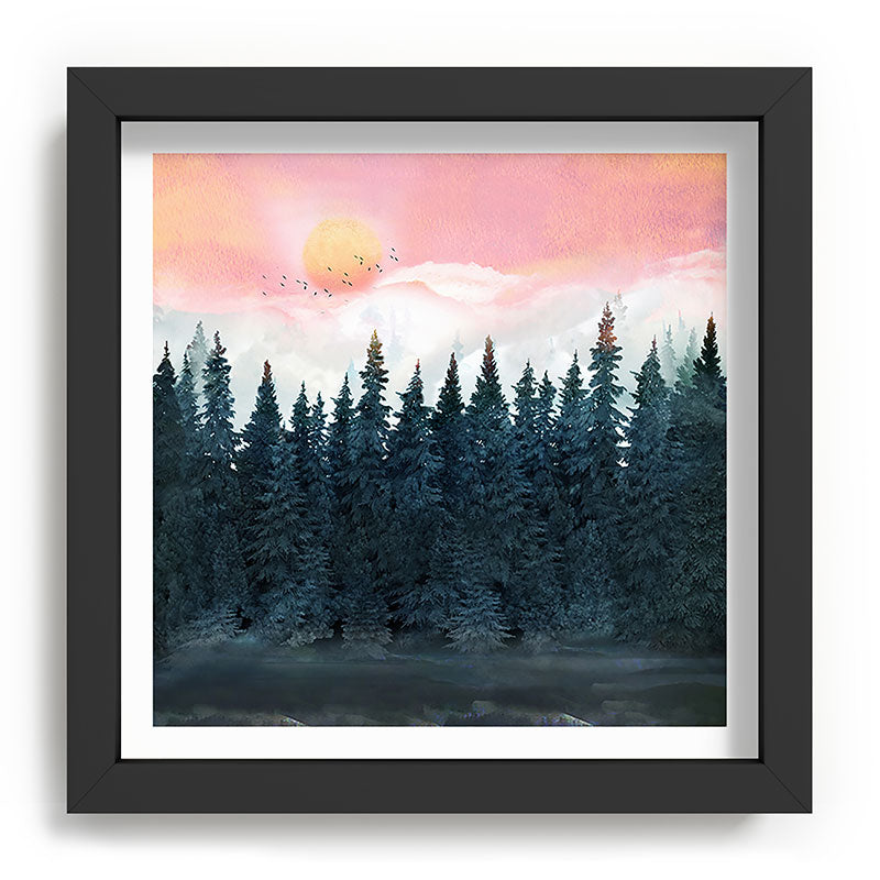 Forest Under the Sunset Framed Art Print Gallery Image 90