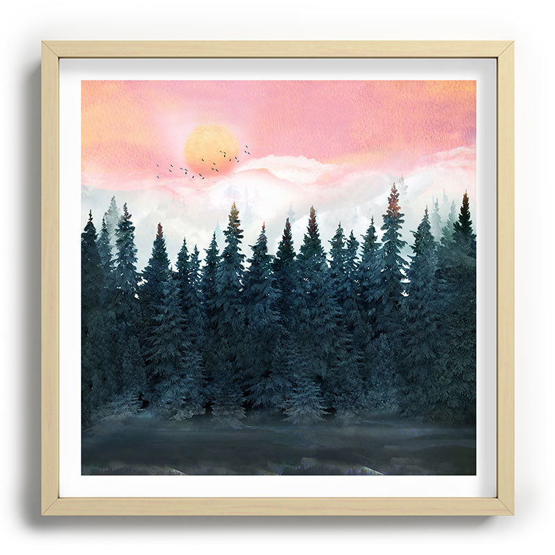 Forest Under the Sunset Framed Art Print Gallery Image 109