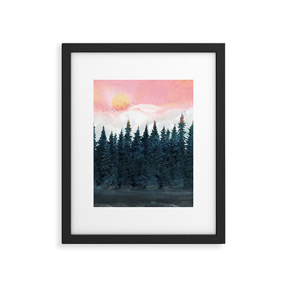 Forest Under the Sunset Framed Art Print Gallery Image 5