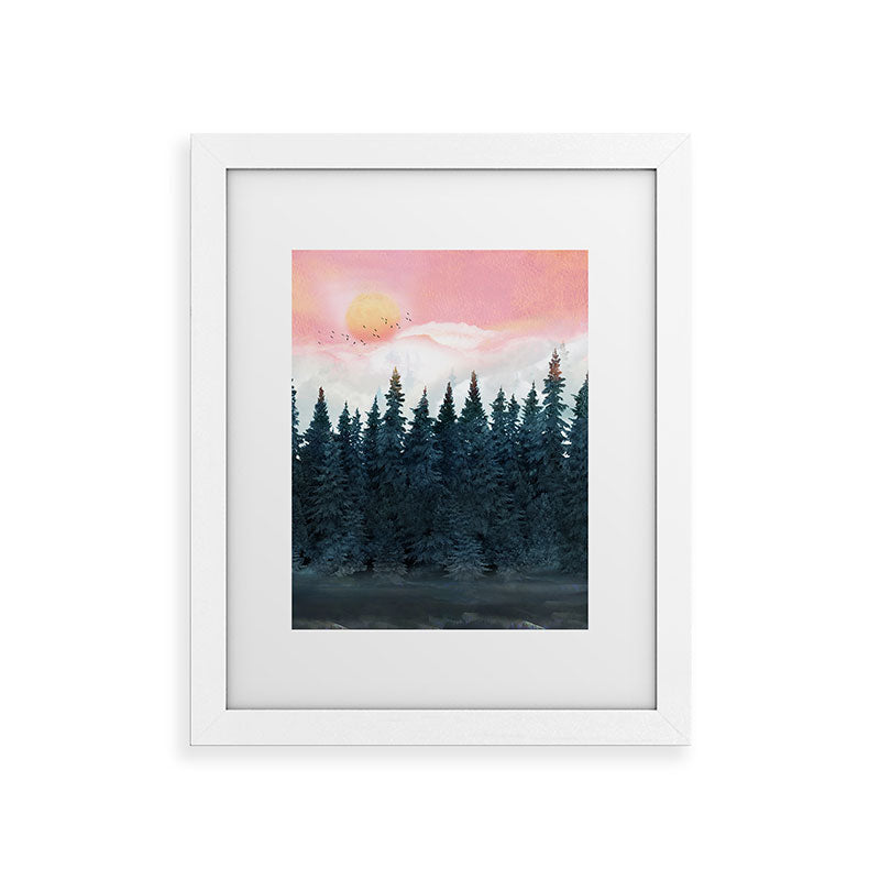 Forest Under the Sunset Framed Art Print Gallery Image 69