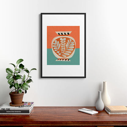 Golden Orchard Vase Framed Art Print Gallery Image 6