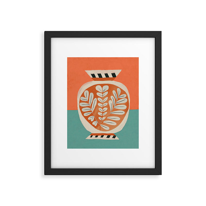 Golden Orchard Vase Framed Art Print Gallery Image 1