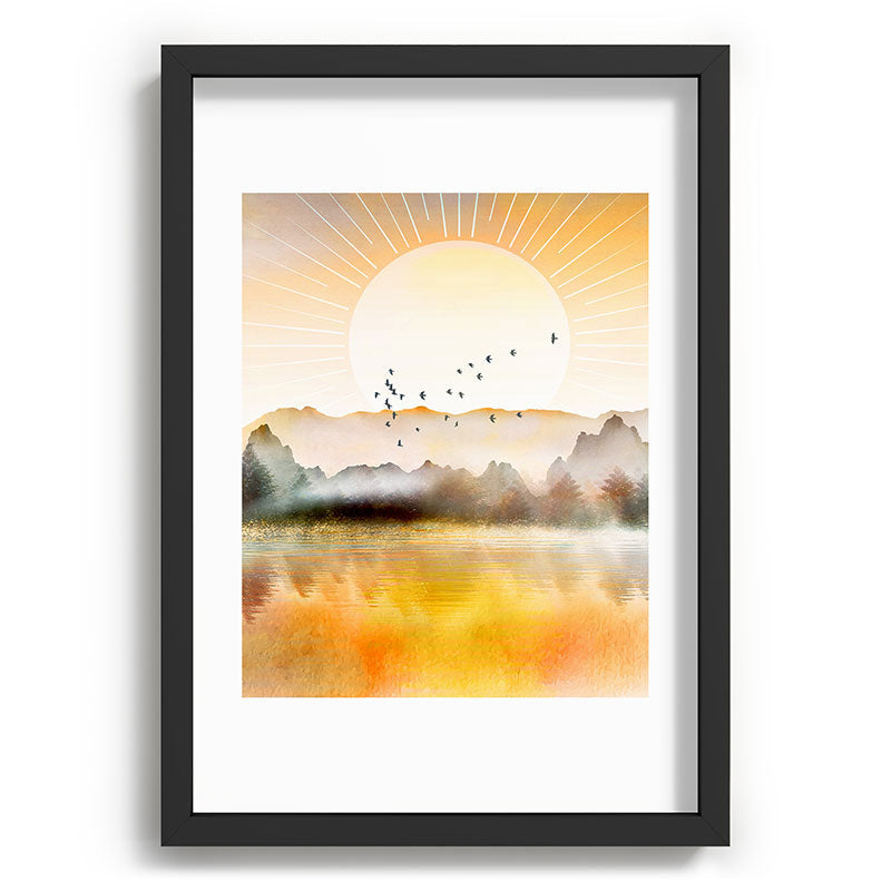 Lake Sunrise Framed Art Print Gallery Image 81
