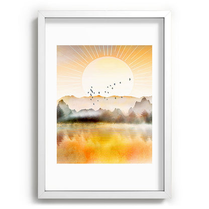 Lake Sunrise Framed Art Print Gallery Image 105
