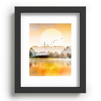 Lake Sunrise Framed Art Print Gallery Image 78