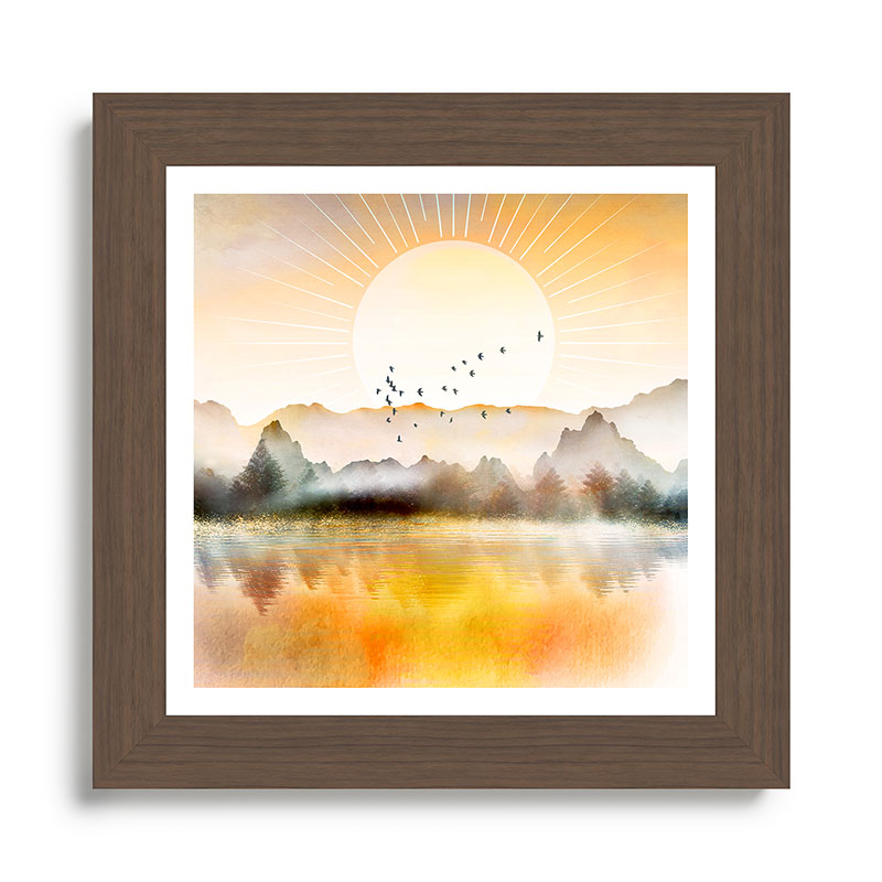 Lake Sunrise Framed Art Print Gallery Image 57
