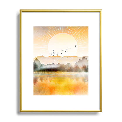Lake Sunrise Framed Art Print Gallery Image 121