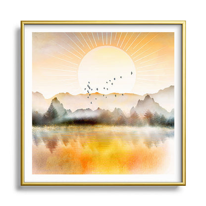 Lake Sunrise Framed Art Print Gallery Image 133