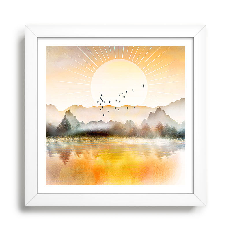 Lake Sunrise Framed Art Print Gallery Image 35